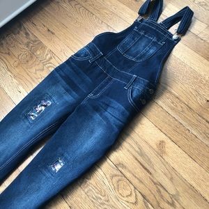 Justice Destructed Girlfriend Overalls-size 14